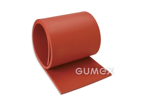 Gummi NR-SBR RED GB, 2mm, 0-lagig, Breite 1200mm, 55°ShA, NR-SBR, -20°C/+70°C, rot, 